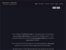 Tablet Screenshot of benedictsheehan.com